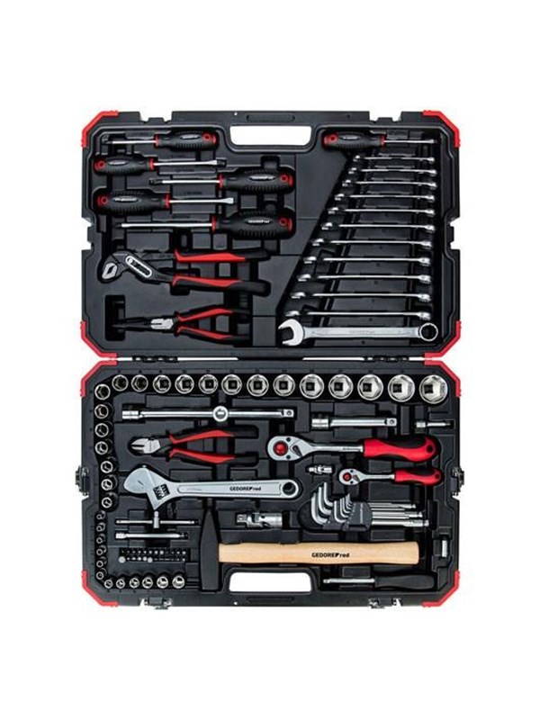 Gedore R46003100 topnøglesæt 1/4â³ + 1/2â³ - 100 dele Vaerktoej